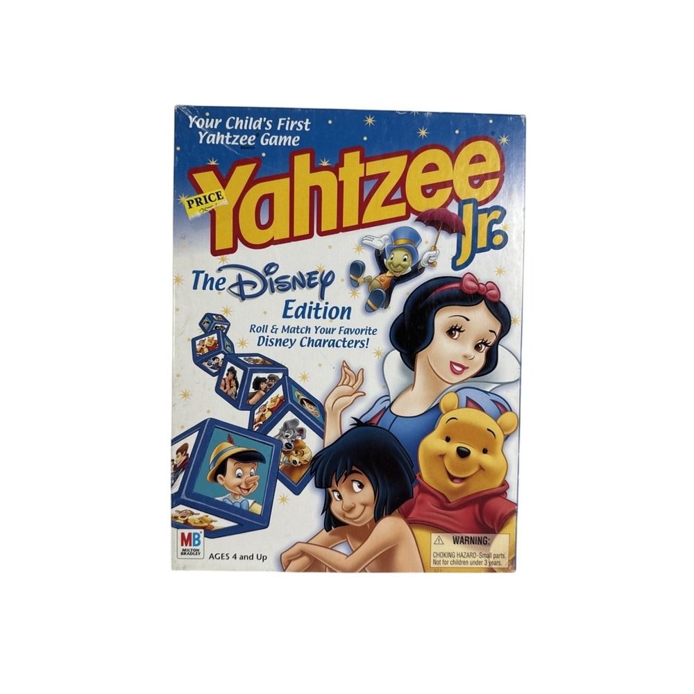Yahtzee Jr Disney Edition 2004 Milton Bradley Used 100%Complete And Ready To Go!